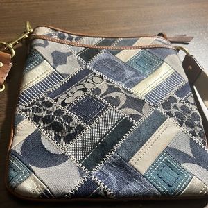 Coach Patchwork Denim Crossbody - image 1